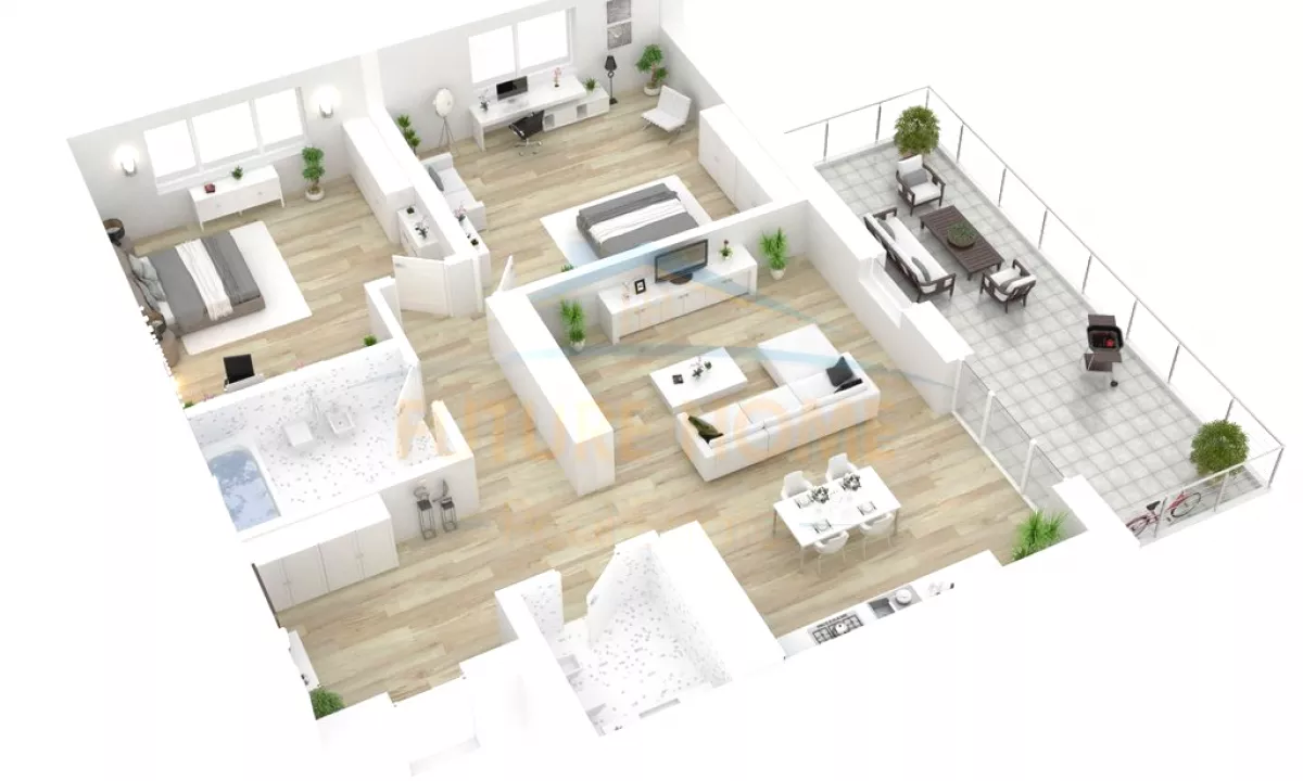 Shtepi ne shitje Papafingo(kati i catise) ne Tirane, 3+1, Mobilimi Bosh, pa mobiluar, Pagesa 550,000  Euro.