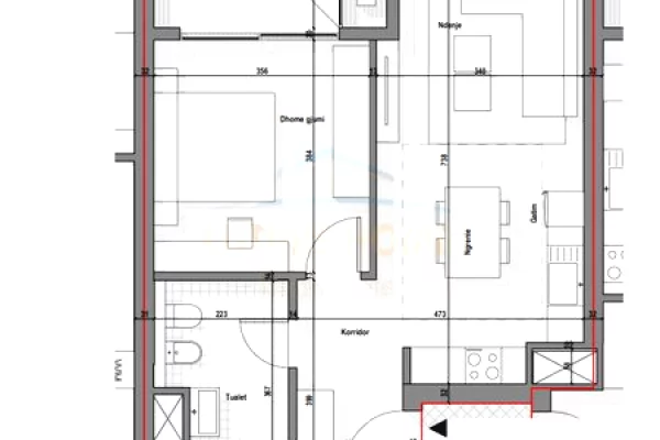 Shtepi ne shitje 1+1 ne Tirane - 217,500 Euro
