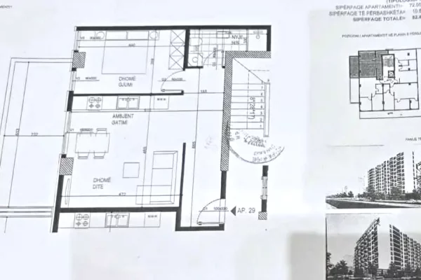Shtepi ne shitje 1+1 ne Tirane - 125,000 Euro