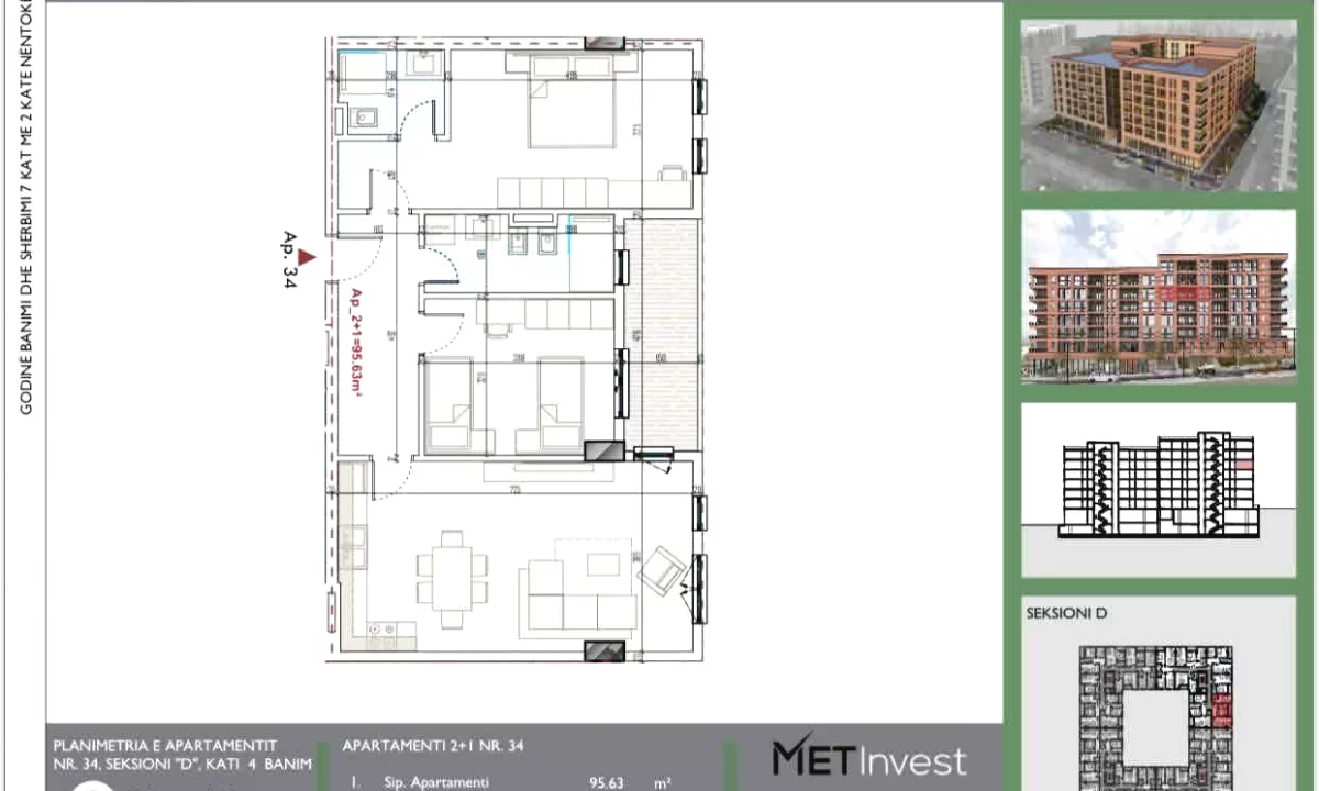 Shtepi ne shitje Apartament ne Tirane, 2+1, Mobilimi Bosh, pa mobiluar, Pagesa 115,500  Euro.