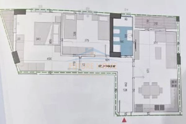 Shtepi ne shitje Apartament ne Tirane, 2+1, Mobilimi Bosh, pa mobiluar, Pagesa 128,050  Euro.