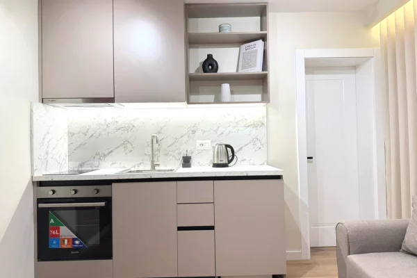 Shtepi ne shitje Apartament ne Tirane, 1+1, Mobilimi E mobiluar, Pagesa 193,000  Euro.