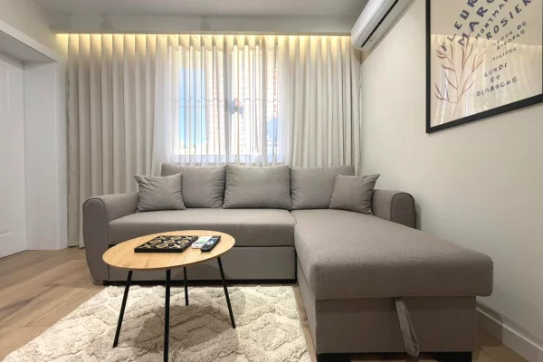 Shtepi ne shitje Apartament ne Tirane, 1+1, Mobilimi E mobiluar, Pagesa 193,000  Euro.