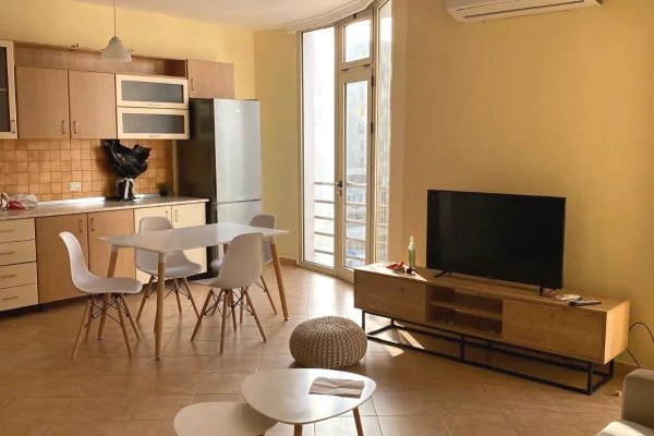 Shtepi me qera Apartament ne Tirane, 1+1, Mobilimi E mobiluar, Pagesa 55,000  Leke.