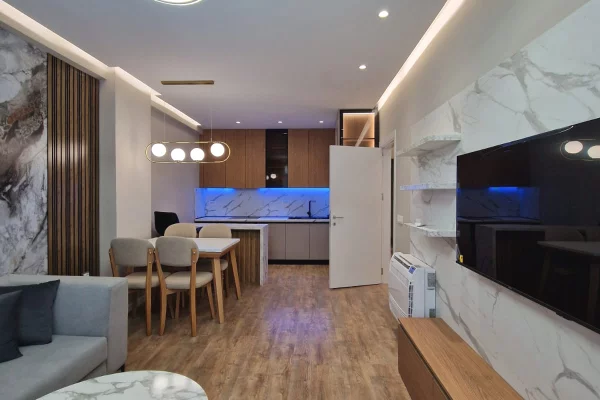 Shtepi me qera Apartament ne Tirane, 1+1, Mobilimi E mobiluar, Pagesa 75,000  Leke.