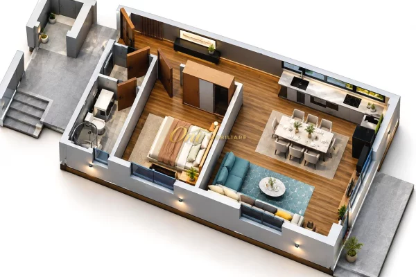 Casa in vendita Appartamento a Tirana, 1+1, Ambiente Vuoto, Pagamento 151,400  Euro.