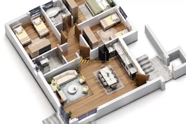Casa in vendita Appartamento a Tirana, 3+1, Ambiente Vuoto, Pagamento 286,500  Euro.