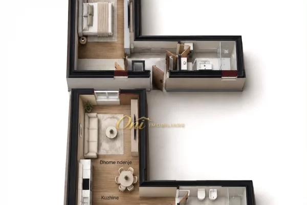 Shtepi ne shitje Apartament ne Tirane, Garsoniere, Mobilimi Bosh, pa mobiluar, Pagesa 6,069,800  Leke.