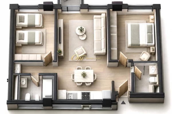 Shtepi ne shitje Apartament ne Tirane, 2+1, Mobilimi E mobiluar, Pagesa 164,800  Euro.