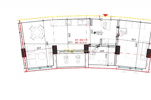 Shtepi ne shitje Apartament ne Tirane, 1+1, Mobilimi Bosh, pa mobiluar, Pagesa 130,000  Euro.