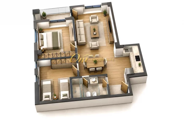 Shtepi ne shitje Apartament ne Tirane, 2+1, Mobilimi Bosh, pa mobiluar, Pagesa 186,660  Euro.