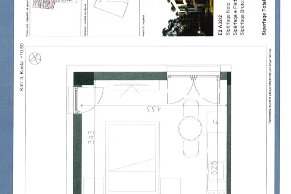 Shtepi ne shitje Apartament ne Sarande, Garsoniere, Mobilimi Bosh, pa mobiluar, Pagesa 99,828  Euro.