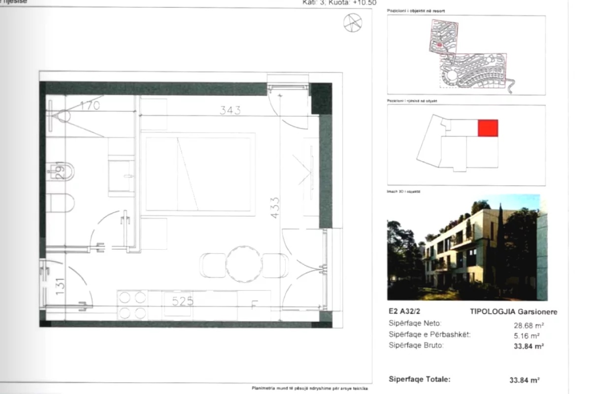 Apartment for sale in Himara Garsoniere, Emty