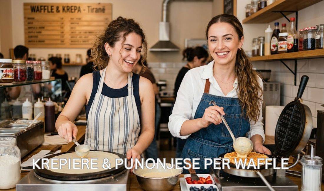 Njoftime Pune ne Tirane, Profesioni Krepiere, Punonjese per waffle , Pa Eksperience, Pagesa Me Marreveshje.