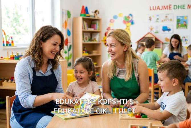 Njoftime Pune per edukatore kopshti &amp; edukatore cikli i ulet ne Fier