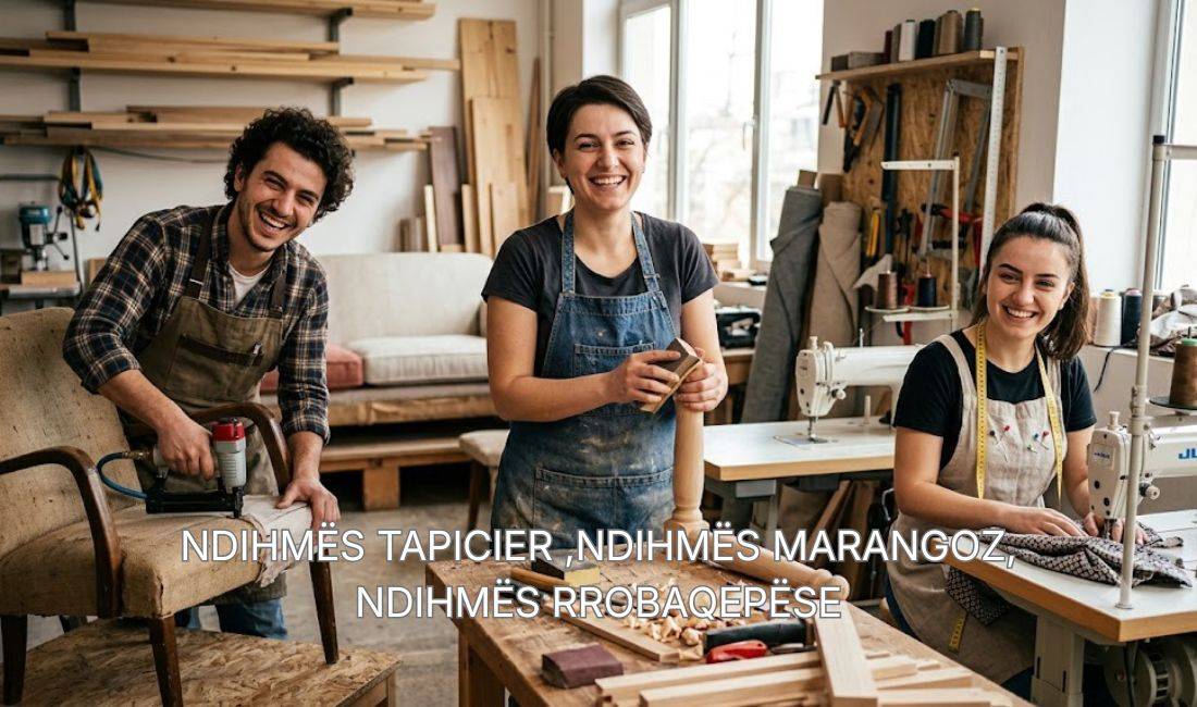Njoftime Pune ne Tirane, Profesioni Ndihmës Tapicier ,Ndihmës Marangoz,Ndihmës Rrobaqepëse , Pa Eksperience, Pagesa Me Marreveshje.