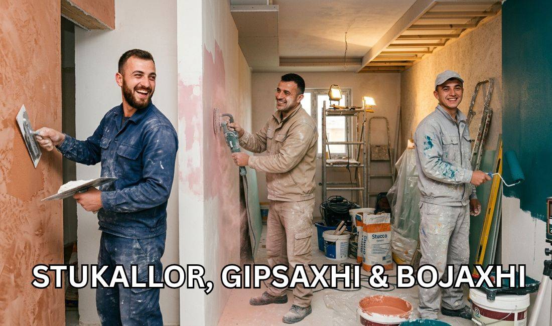 Job Offers in Tirana, Profession Stukallore, gipsaxhinj dhe bojaxhinj , With experience, Payment By Agreement.