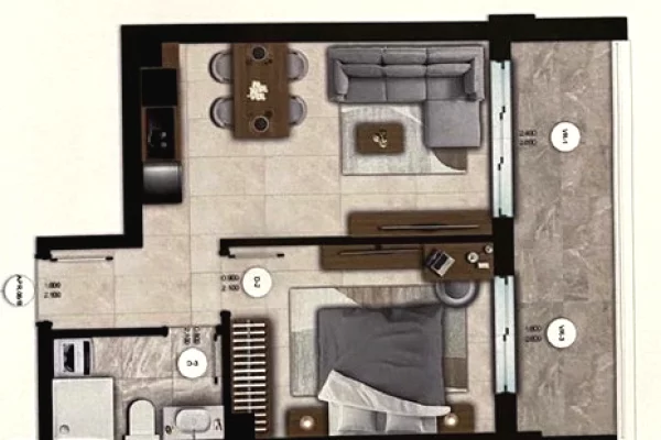 Shtepi ne shitje Apartament ne Durres, 1+1, Mobilimi Bosh, pa mobiluar, Pagesa 100,000  Euro.