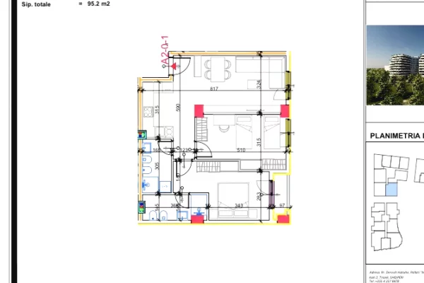 Shtepi ne shitje Apartament ne Tirane, 2+1, Mobilimi Bosh, pa mobiluar, Pagesa 110,000  Euro.