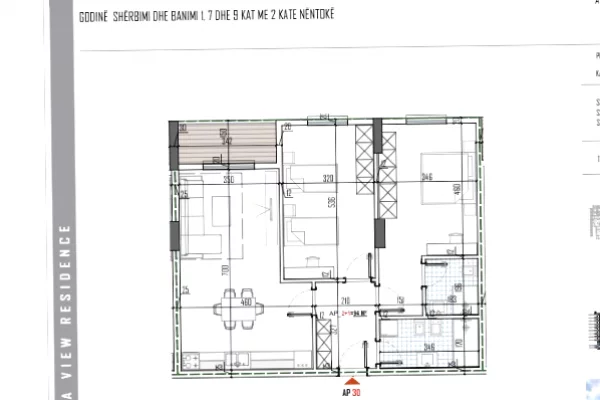 Shtepi ne shitje Apartament ne Tirane, 2+1, Mobilimi Bosh, pa mobiluar, Pagesa 91,000  Euro.