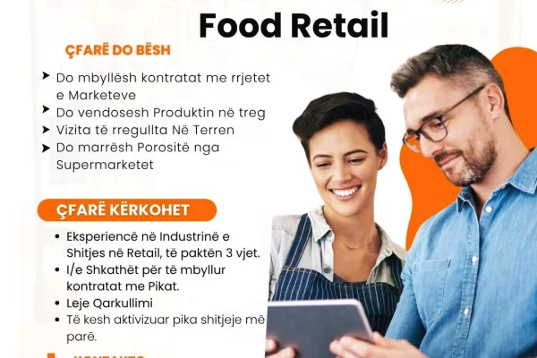 Njoftime Pune per Menaxher Shitje ne Tirane