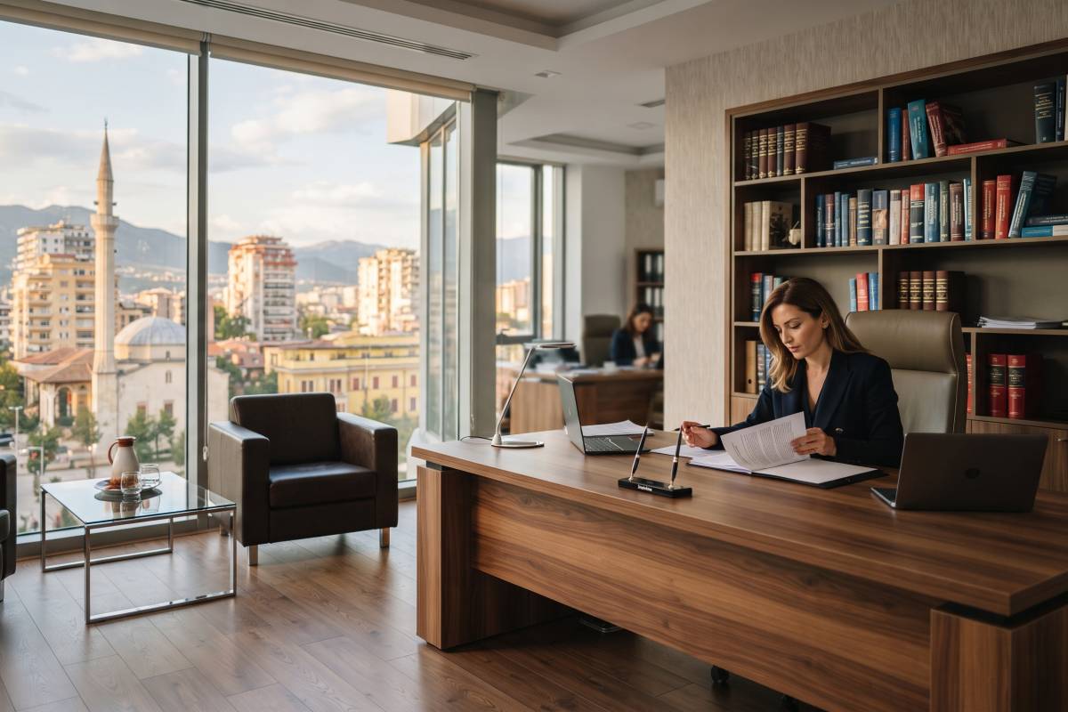 Zyre avokatie, ofron mbrojtje ligjore per ceshtje civile dhe administrative; keshillim ligjor. 