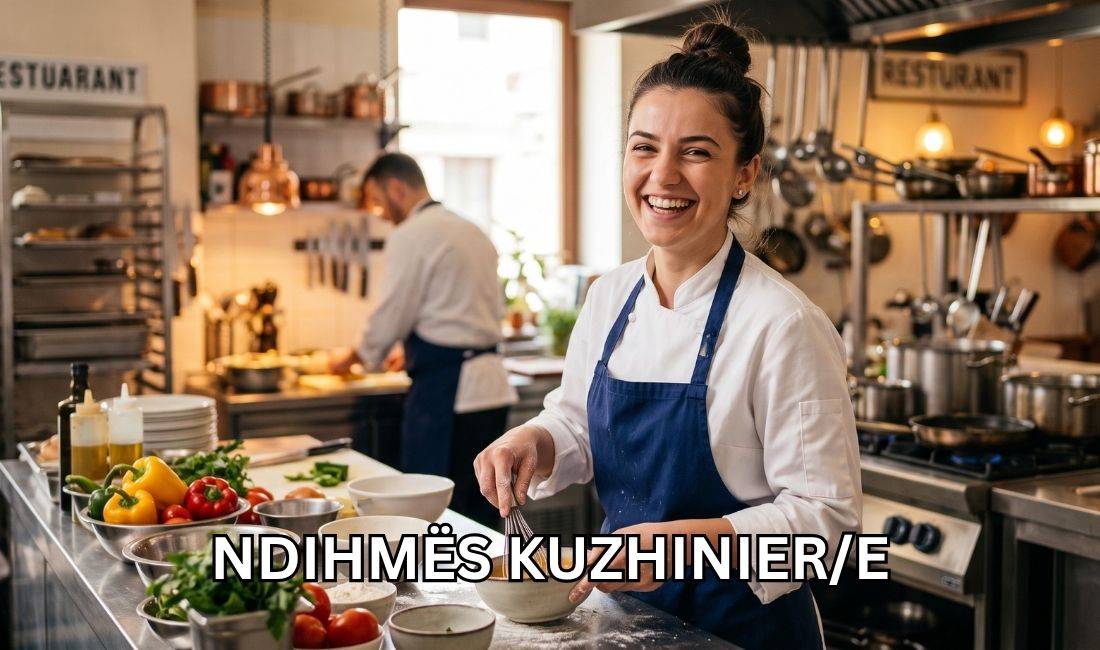Job Offers in Kruja, Profession NDIHMËS KUZHINIER/E , With experience, Payment By Agreement.