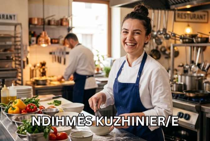 Njoftime Pune per NDIHMËS KUZHINIER/E ne Kruje