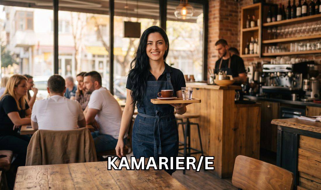 Njoftime Pune ne Tirane, Profesioni Kamarier/e , Fillestar/Pak eksperience, Pagesa 44,000  Leke.