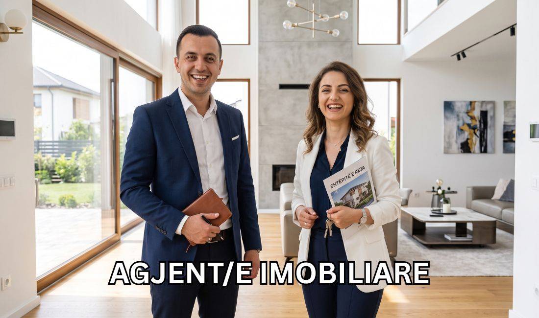 Njoftime Pune ne Tirane, Profesioni Agent imobilar , Pa Eksperience, Pagesa 1,000  Euro.