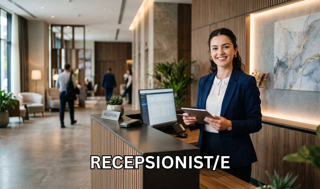 Njoftime Pune ne Sarande, Profesioni Recepsionist/e , Fillestar/Pak eksperience, Pagesa 70,000  Leke.