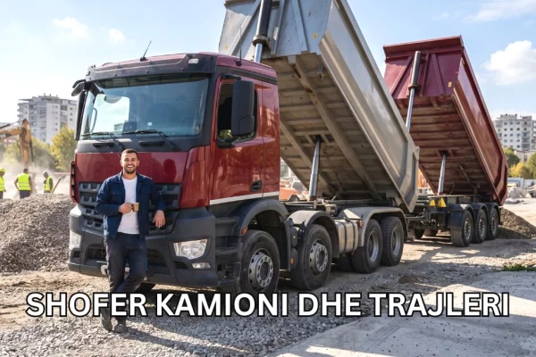 Njoftime Pune per Shofer Kamioni dhe Trajleri ne Tirane