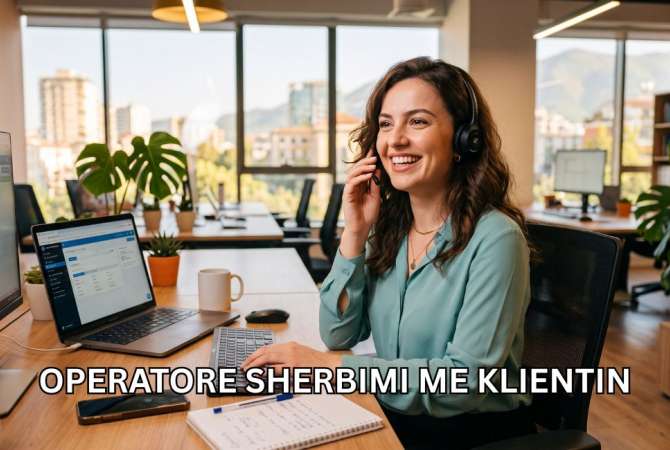 Njoftime Pune per Operatore Shërbimi me Klientin ne Kruje