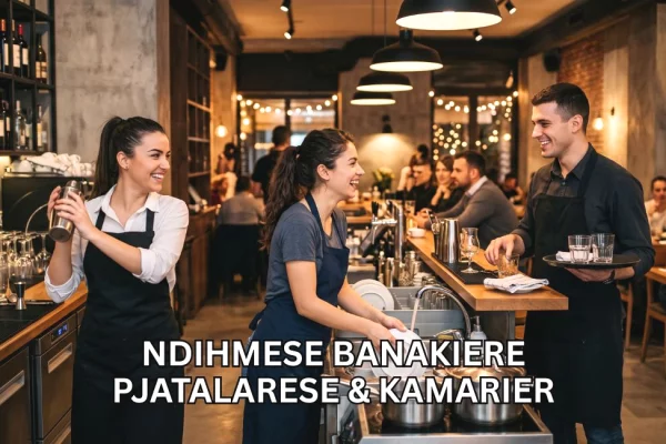 Job Offers for Kamarier ,Ndihmese Banakiere dhe Pjatalarese in Tirana