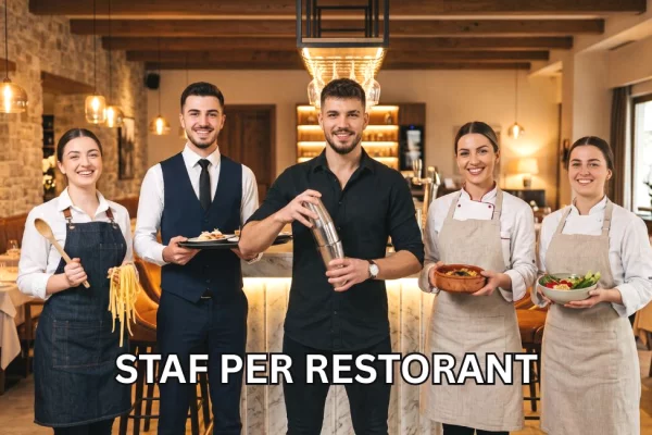 Njoftime Pune per Punëtore për Pasta Artizanale, Kamarier, Banakier, Kuzhiniere e Kuzhinës Tradicionale, Ndihmëse Kuzhiniere ne Tirane