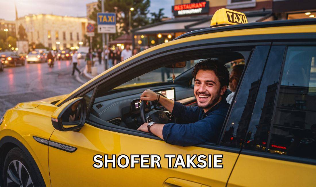 Job Offers in Tirana, Profession Shofer Taksie , No Experience, Payment 120,000  Leke.