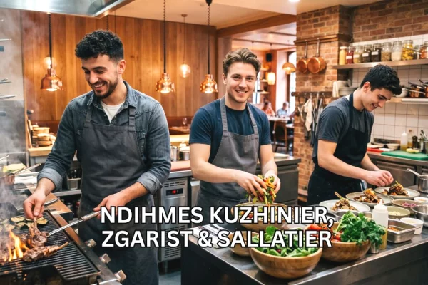 Njoftime Pune per Zgarist, Sallatier dhe Ndihmës Kuzhinier ne Tirane