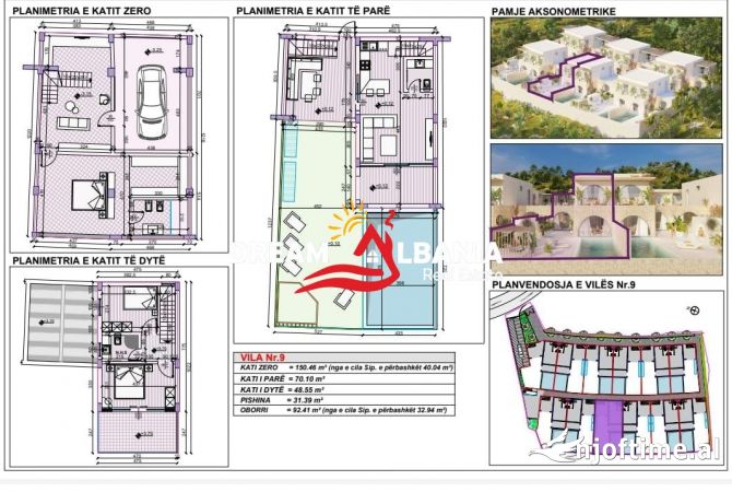 Shtepi ne shitje Vila Luksoze ne Himare, 3+1, Mobilimi Bosh, pa mobiluar, Pagesa 750,000  Euro.