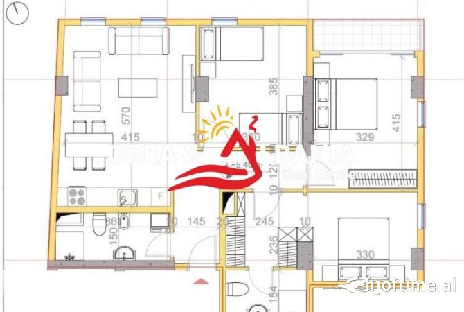 Apartament 3+1 ne shitje ne Rrugen e Elbasanit, prane Ambasades Amerikane ne Tirane (ID 41211788)