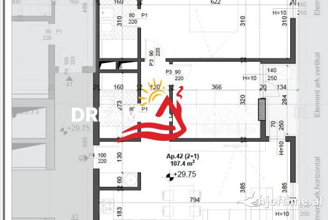 Casa in vendita 2+1 a Tirana - 160,000 Euro