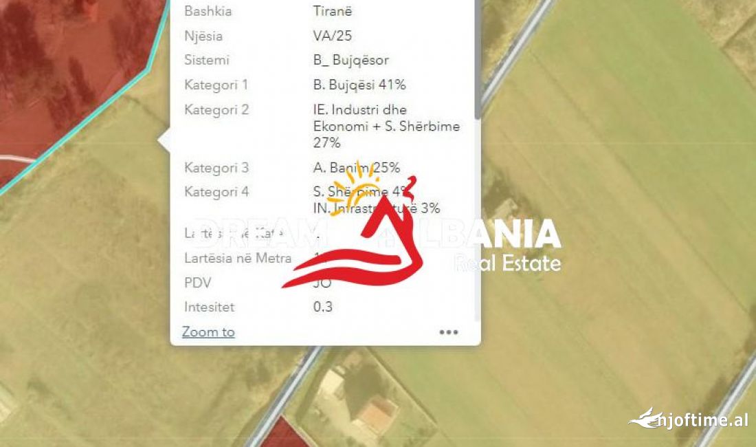 Shitet toke 2800 m2 ne Prush, prane Ev Farm (ID 4191163)