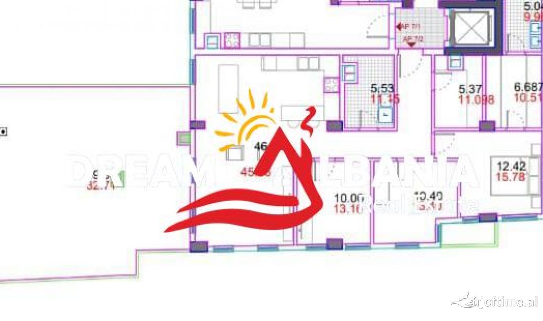 Shtepi ne shitje Apartament ne Tirane, 3+1, Mobilimi Bosh, pa mobiluar, Pagesa 350,000  Euro.