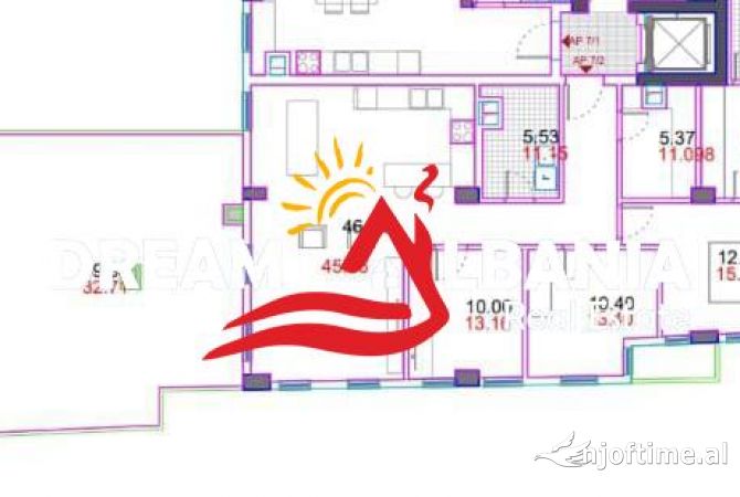 Shitet apartament 3+1+2+verande ne Rr.Qemal Stafa, prane Shkolles se Kuqe, Tirane (ID 4131427)