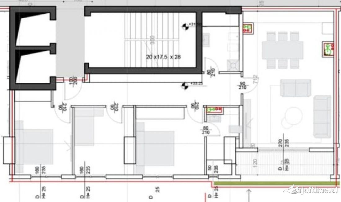 Appartamento in vendita a Tirana 3+1, Vuoto