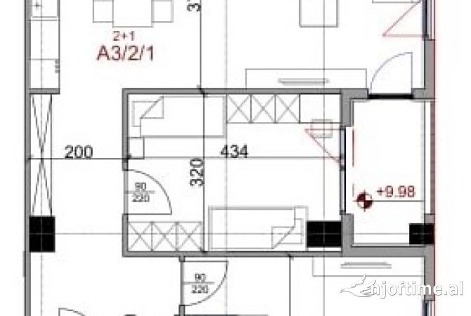 Appartamento in vendita a Tirana 2+1, Vuoto