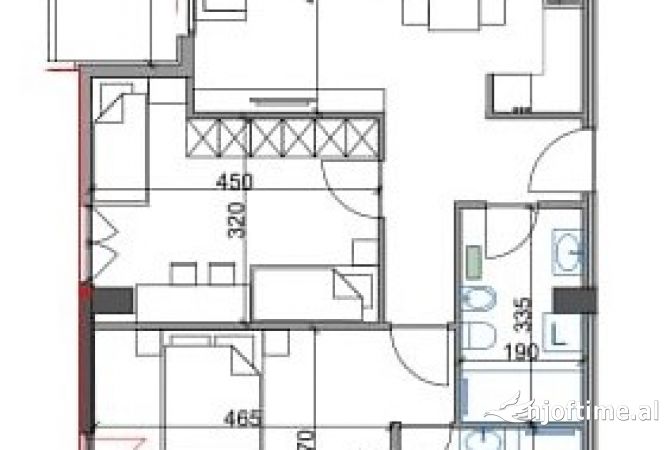 Appartamento in vendita a Tirana 2+1, Vuoto