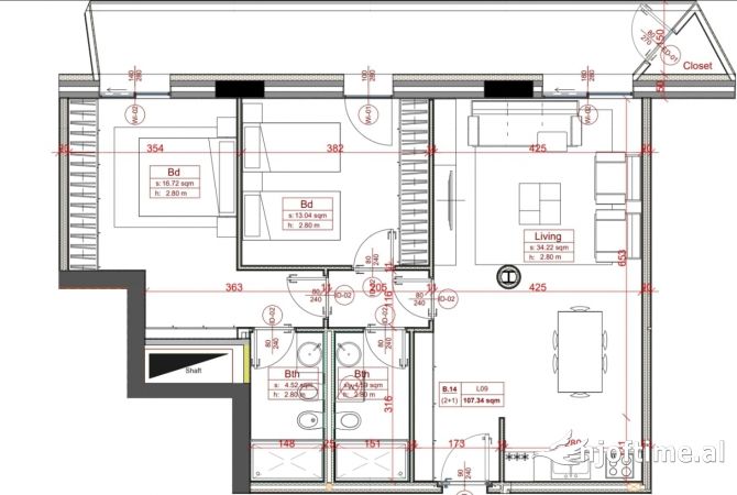 Casa in vendita 2+1 a Tirana - 408,670 Euro