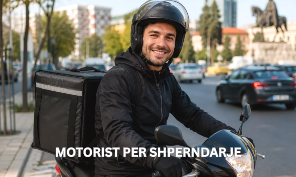 Njoftime Pune ne Tirane, Profesioni Motorist Shpërndarje , Fillestar/Pak eksperience, Pagesa 70,000  Leke.