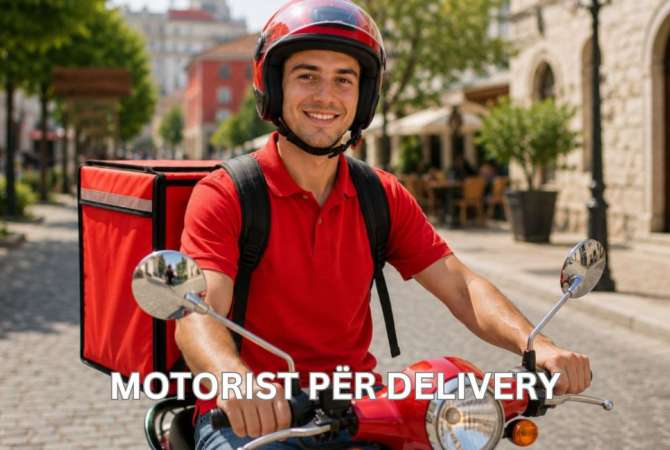 Njoftime Pune per MOTORIST PËR DELIVERY ne Shkoder