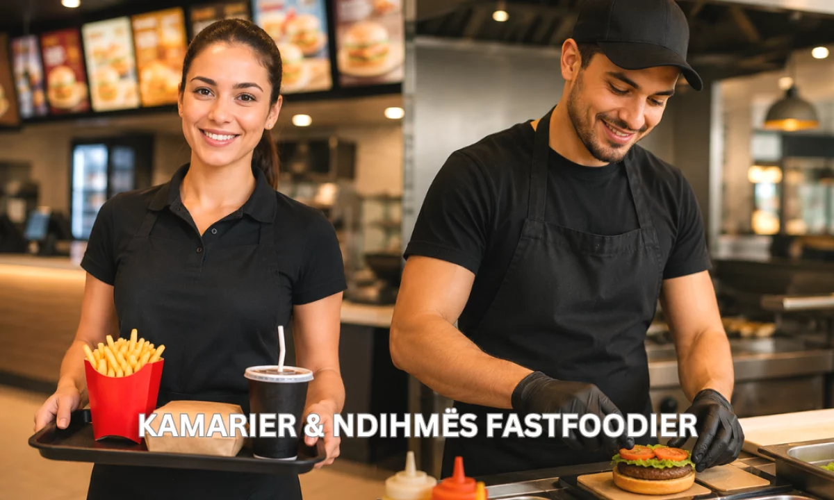 Job Offers in Lezha, Profession Kamarier & Ndihmës Fastfoodier , Beginner/Little experience, Payment By Agreement.